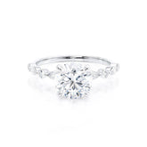 1.50 Ct Round Lab-Grown Diamond Scatter Ring in Gold