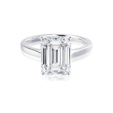 2.0 Ct Emerald Cut Solitaire Engagement Ring in Gold