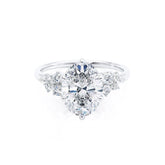 2.0 Ct Oval Vintage Diamond Starburst Ring For Her