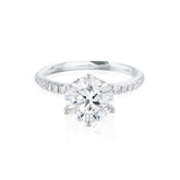 2.5 Ct Lab Grown Solitaire Engagement Ring