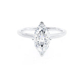 2.5 carat Marquise Diamond Solitaire Ring – IGI-Certified Lab-Grown