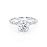 2 Carat Round Diamond Vintage Engagement Ring - IGI Certified