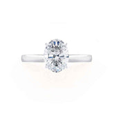 3 Carat Oval Diamond Ring IGI Certified Lab Created Diamond Crafted in 18K Gold