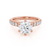 3.0 Ct Oval Lab Diamond Solitaire Engagement ring For Women