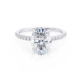 Exquisite Two Carat Oval Engagement Ring | Gift For Her