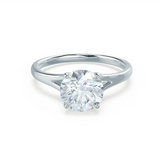 1.5 Ct Round Lab-Grown Diamond Split Shank Solitaire Engagement Ring