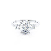 Three-Stone Oval Diamond Engagement Ring | 2.50Ct Lab-Grown & IGI-Certified
