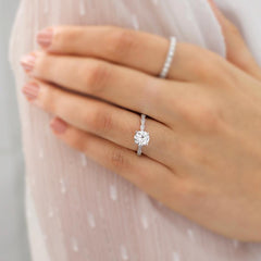 1.50 Ct Vintage Rose Gold Milgrain Engagement Ring