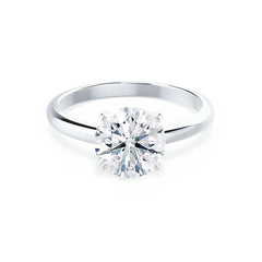 2 Carat Round Brilliant Diamond Solitaire Engagement Ring