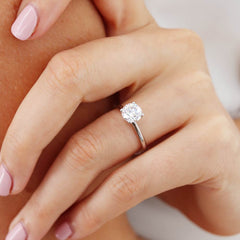 2 Carat Round Brilliant Diamond Solitaire Engagement Ring