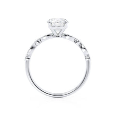 2 Carat Round Diamond Vintage Engagement Ring - IGI Certified