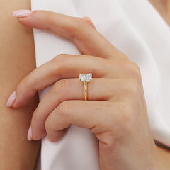 4 Carat Radiant Cut Lab-Grown Engagement Ring – IGI-Certified & Customizable