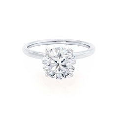 4 Ct Round Diamond Engagement Ring – IGI Lab-Grown & Customizable