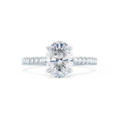 Oval Cut Lab Grown Diamond Wedding Ring | 2.5 Ct IGI Diamond | 18K Gold