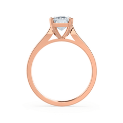 2.0 Ct Emerald Cut Solitaire Engagement Ring in Gold