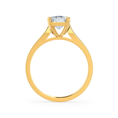2.0 Ct Emerald Cut Solitaire Engagement Ring in Gold