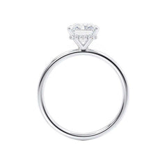3 Ct Hidden Halo Radiant Engagement Ring in 18K Gold – Custom Design