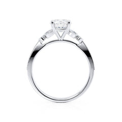 Round 2ct Classic Engagement Ring in 18K Gold