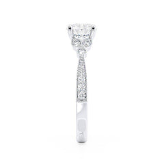 Round 2ct Classic Engagement Ring in 18K Gold