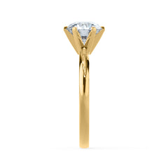 2ct Diamond Solitaire Ring in Pure Gold – Timeless Luxury