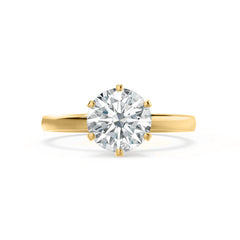 2ct Diamond Solitaire Ring in Pure Gold – Timeless Luxury