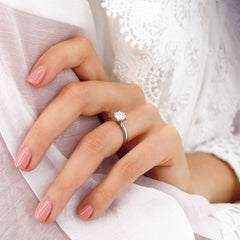 2ct Diamond Solitaire Ring in Pure Gold – Timeless Luxury