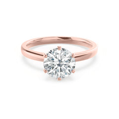 2ct Diamond Solitaire Ring in Pure Gold – Timeless Luxury