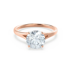 1.5 Ct Round Lab-Grown Diamond Split Shank Solitaire Engagement Ring