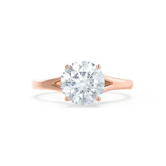 1.5 Ct Round Lab-Grown Diamond Split Shank Solitaire Engagement Ring