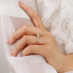 1.5 Ct Round Lab-Grown Diamond Split Shank Solitaire Engagement Ring