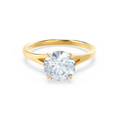 1.5 Ct Round Lab-Grown Diamond Split Shank Solitaire Engagement Ring