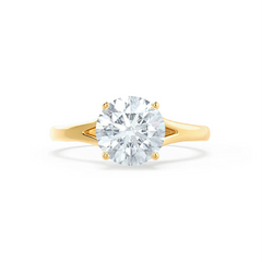 1.5 Ct Round Lab-Grown Diamond Split Shank Solitaire Engagement Ring
