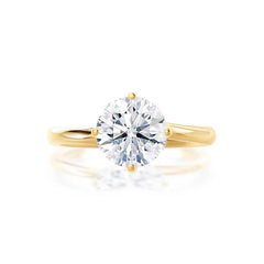 Beautiful 1.50 Ct Twist Solitaire Engagement Ring in Gold