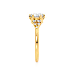 2.0 Ct Starburst Wedding Ring with Certified Round Lab Diamond