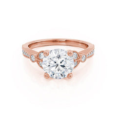 Round 2ct Classic Engagement Ring in 18K Gold