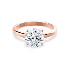 2 Carat Round Brilliant Diamond Solitaire Engagement Ring