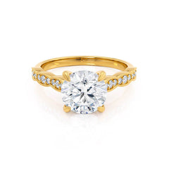 1.50 Ct Vintage Rose Gold Milgrain Engagement Ring