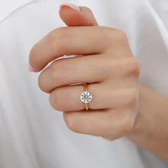 2 Carat Round Brilliant Diamond Solitaire Engagement Ring