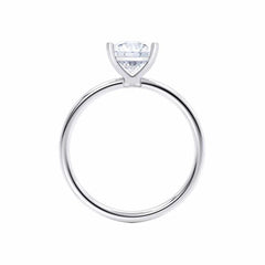 Solitaire 2ct Princess Cut Lab-Created Diamond Ring in 18K Gold