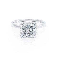Solitaire 2ct Princess Cut Lab-Created Diamond Ring in 18K Gold